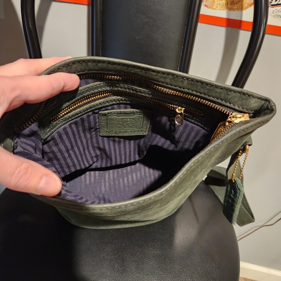 1996 Vintage Coach Sonoma Nubuc Zip Small Bucket - Picture 6 of 8